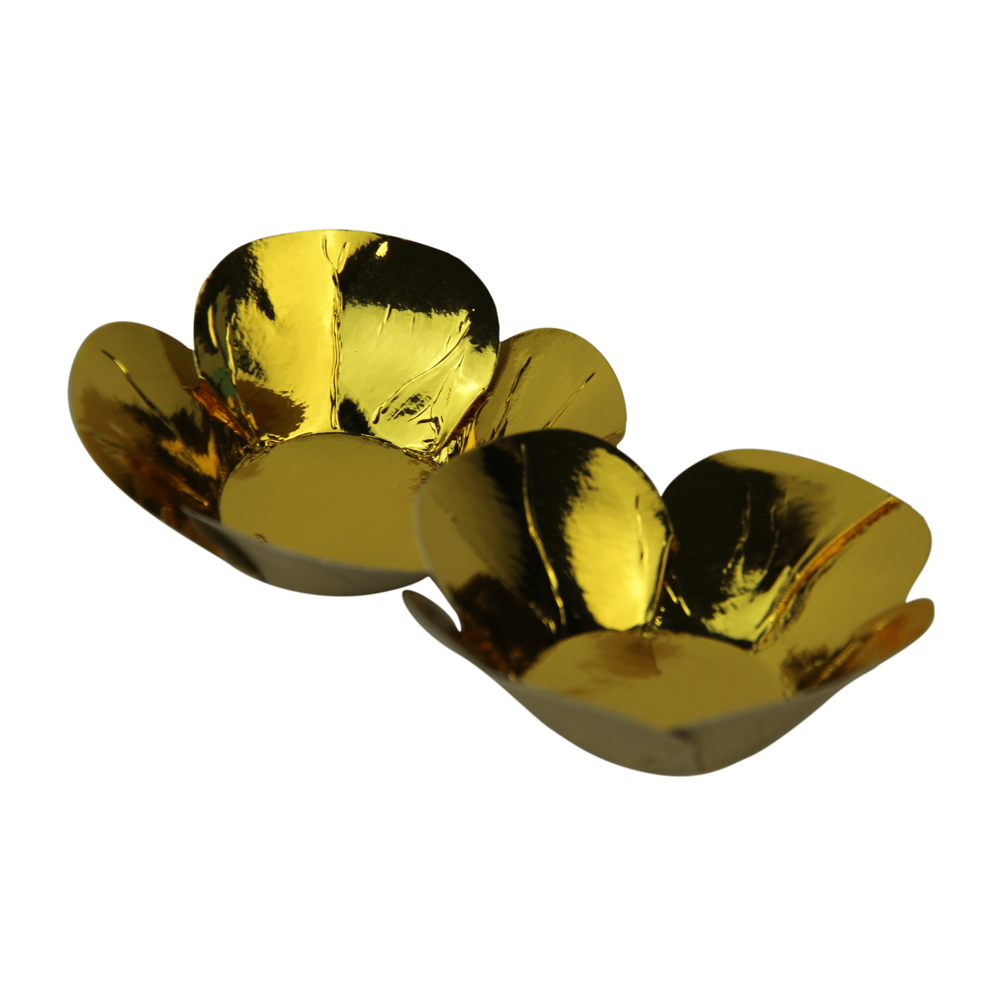 Comemoratio Forminha Luxo Pétalas Metalizada Ouro