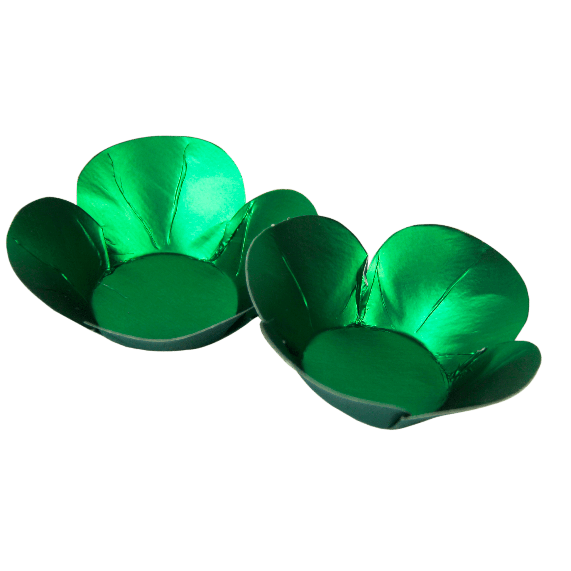 Comemoratio Forminha Luxo Pétalas Metalizada Verde