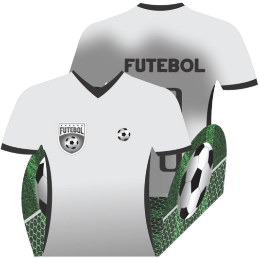 Comemoratio Forminhas Forminha 4 Pétalas Especial Camisa de Futebol Branca - 20 un.