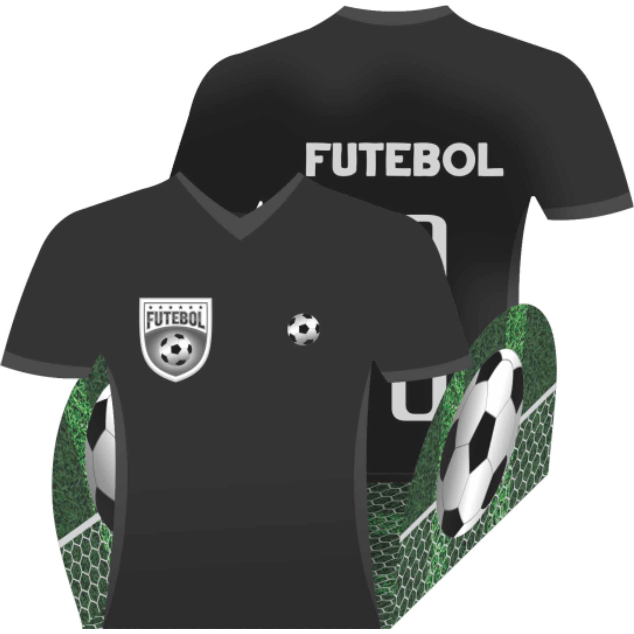 Comemoratio Forminhas Forminha 4 Pétalas Especial Camisa de Futebol Preta - 20 un.