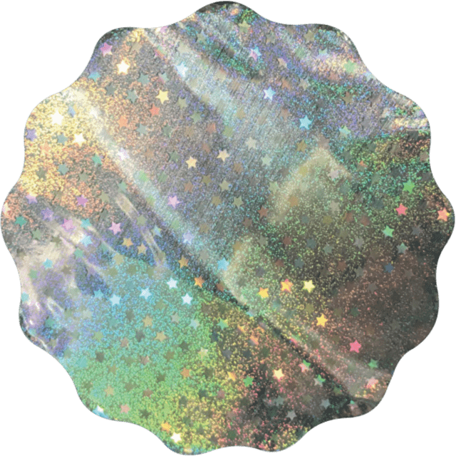 Comemoratio Fundo Para Forminha Prata Estrela Pequena Nº 7