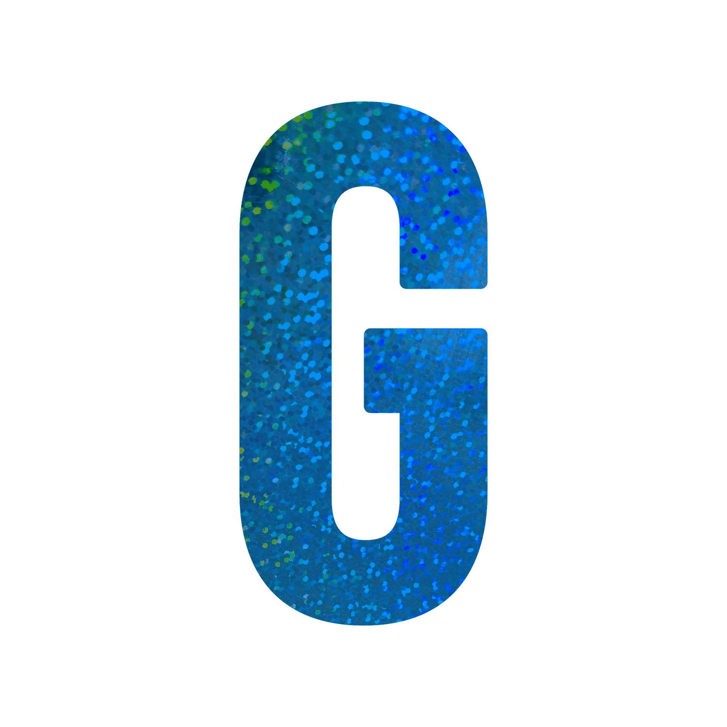 Comemoratio G Letra de Papel Metalizada 15,3 cm Azul - 01 un.