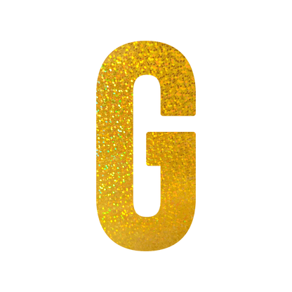 Comemoratio G Letra de Papel Metalizada 15,3 cm Dourada - 01 un.