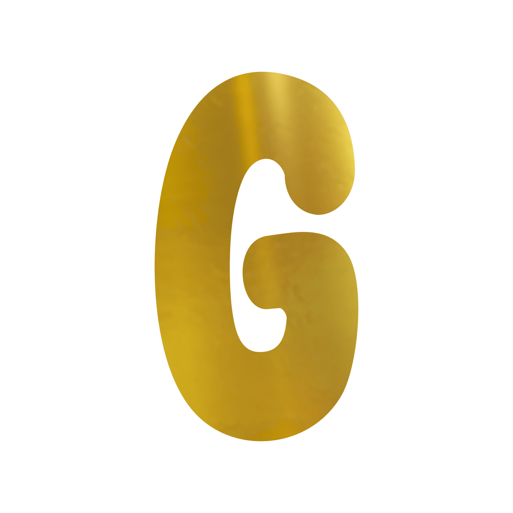 Comemoratio G Letra de Papel Metalizada 15,3 cm Dourada - G2 - 01 un.