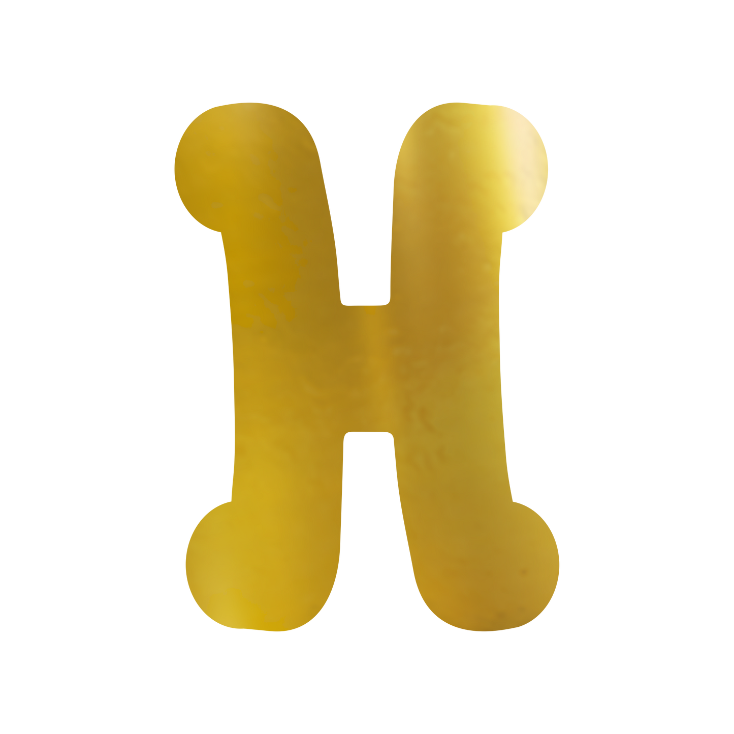 Comemoratio H Letra de Papel Metalizada 15,3 cm Dourada - G2 - 01 un.