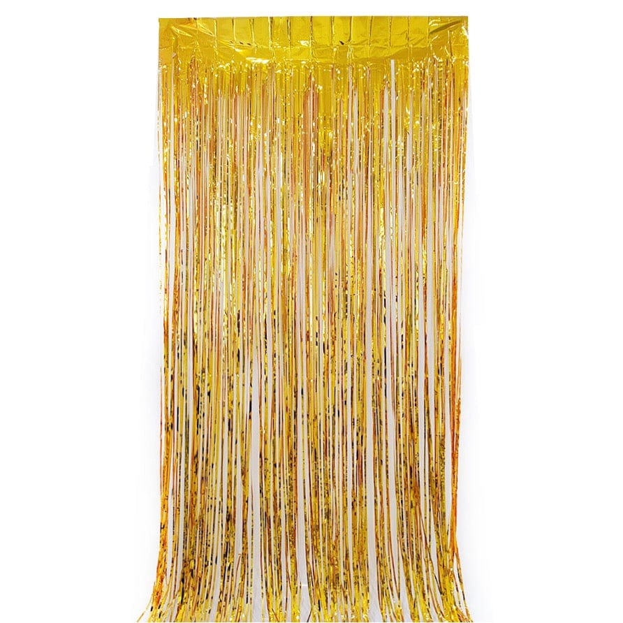 Comemoratio Importados Cortina de Franja Metalizada Ouro 100x200 cm - 1 un.