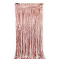 Comemoratio Importados Cortina de Franja Metalizada Rose Gold 100x200 cm - 1 un.
