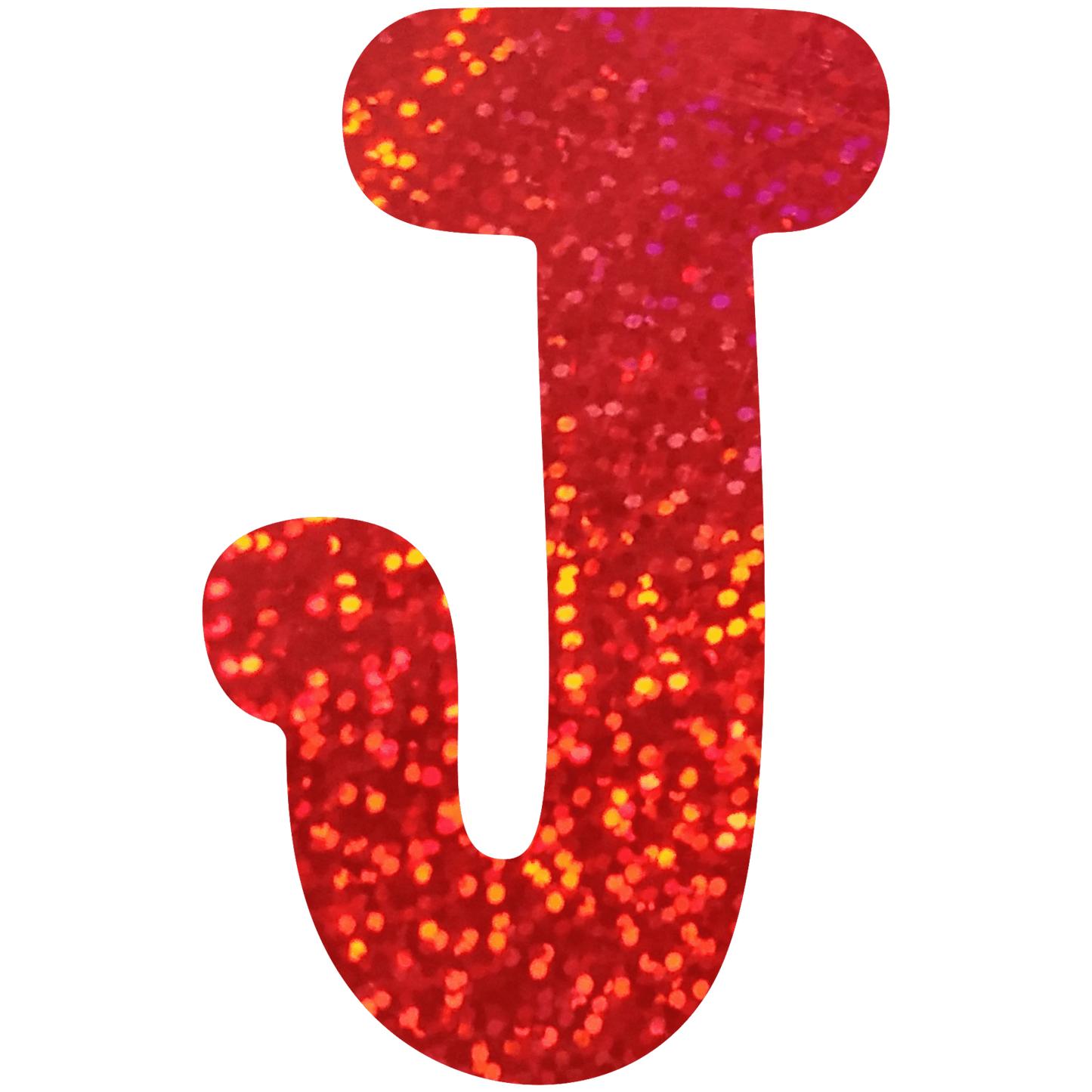 Comemoratio J Letra de Papel Metalizada 15,3 cm Vermelha - G2 - 01 un.