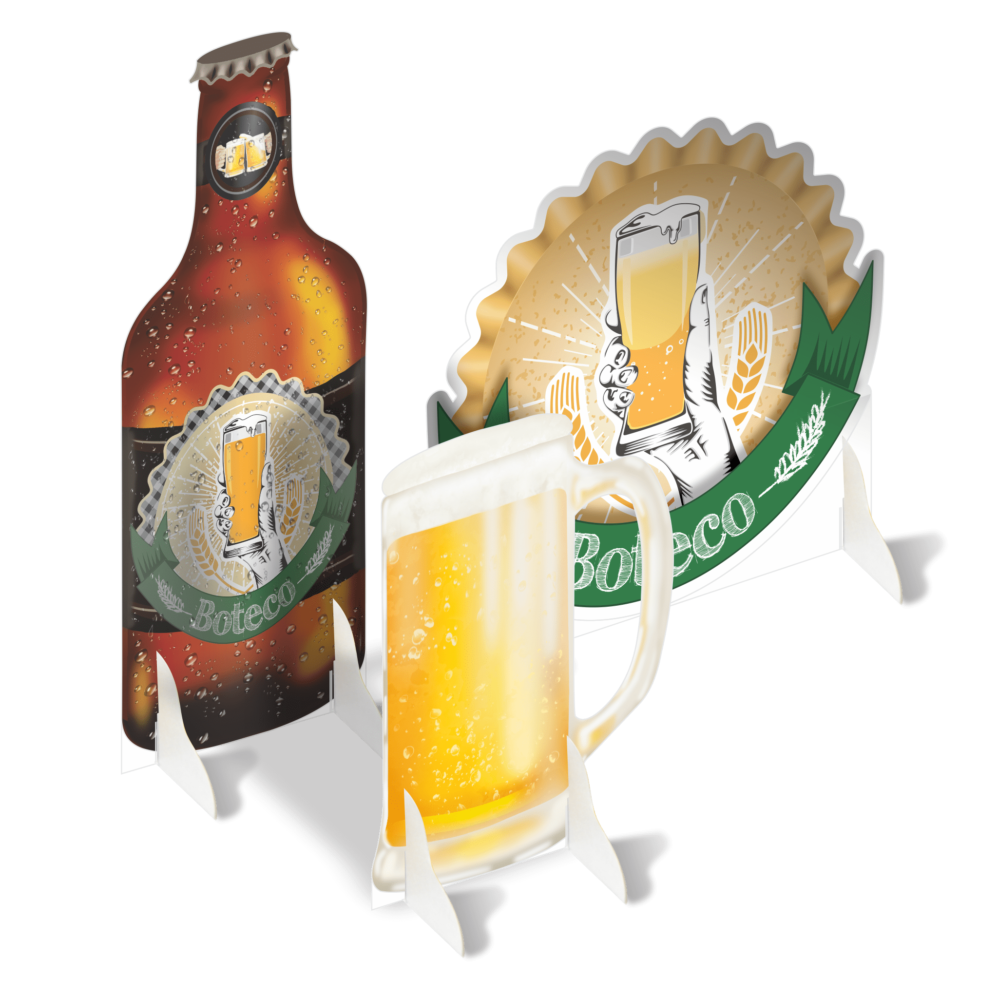 Comemoratio Kit de Decorações de Mesa Boteco