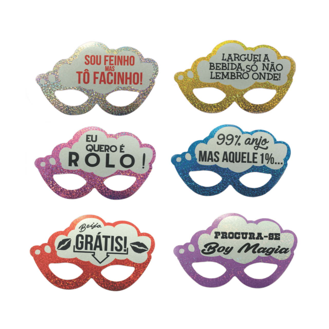 Comemoratio Kit de Máscaras Veneza com Frase 1