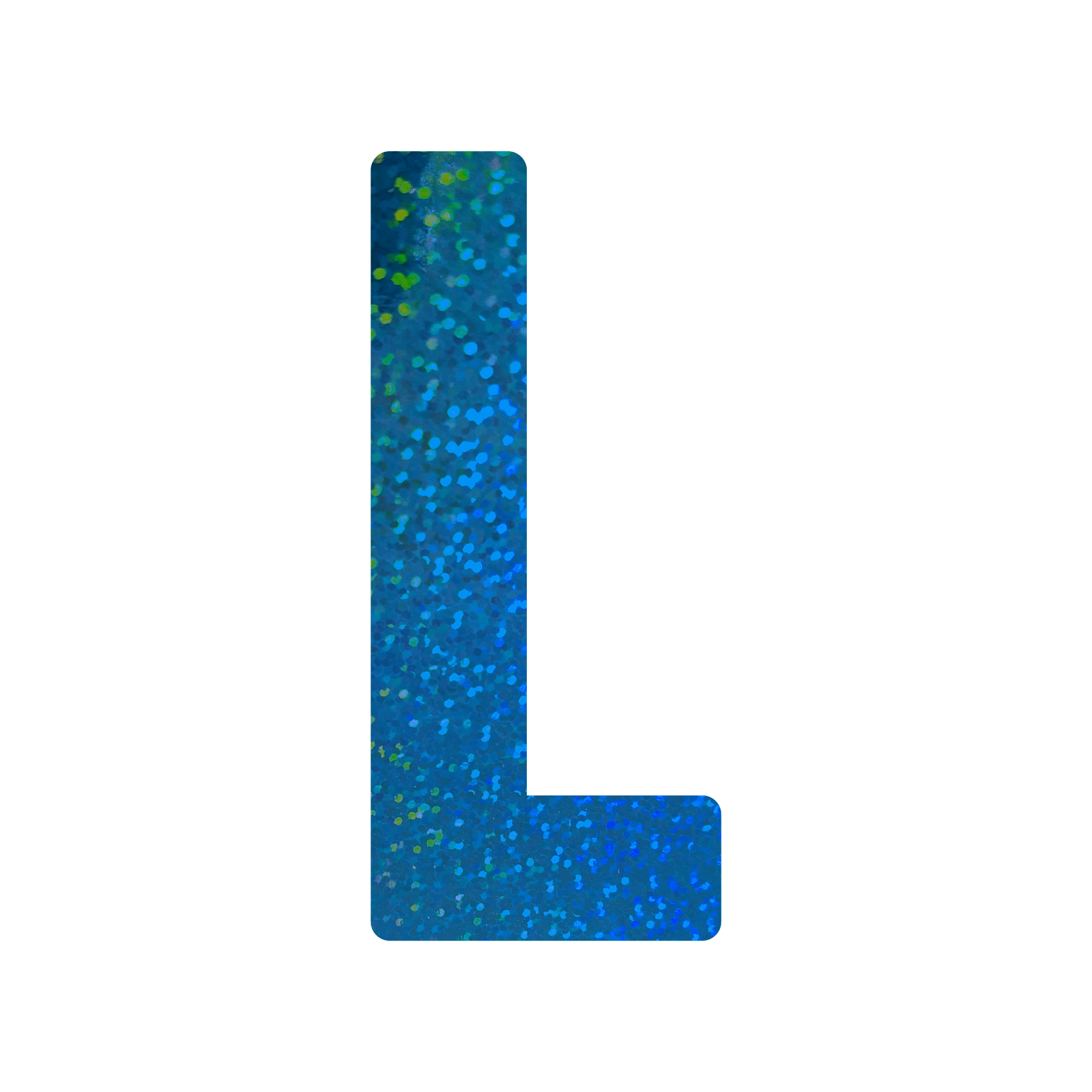 Comemoratio L Letra de Papel Metalizada 15,3 cm Azul - 01 un.