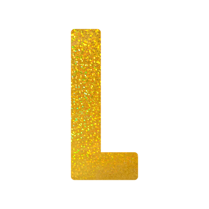 Comemoratio L Letra de Papel Metalizada 15,3 cm Dourada - 01 un.