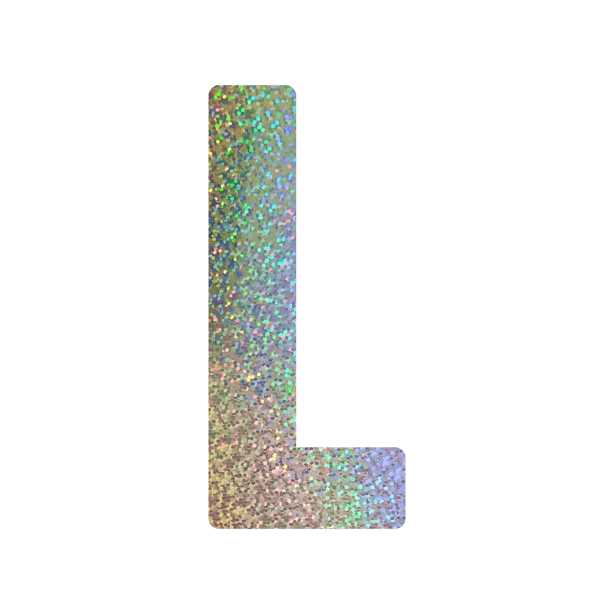 Comemoratio L Letra de Papel Metalizada 15,3 cm Prata - 01 un.