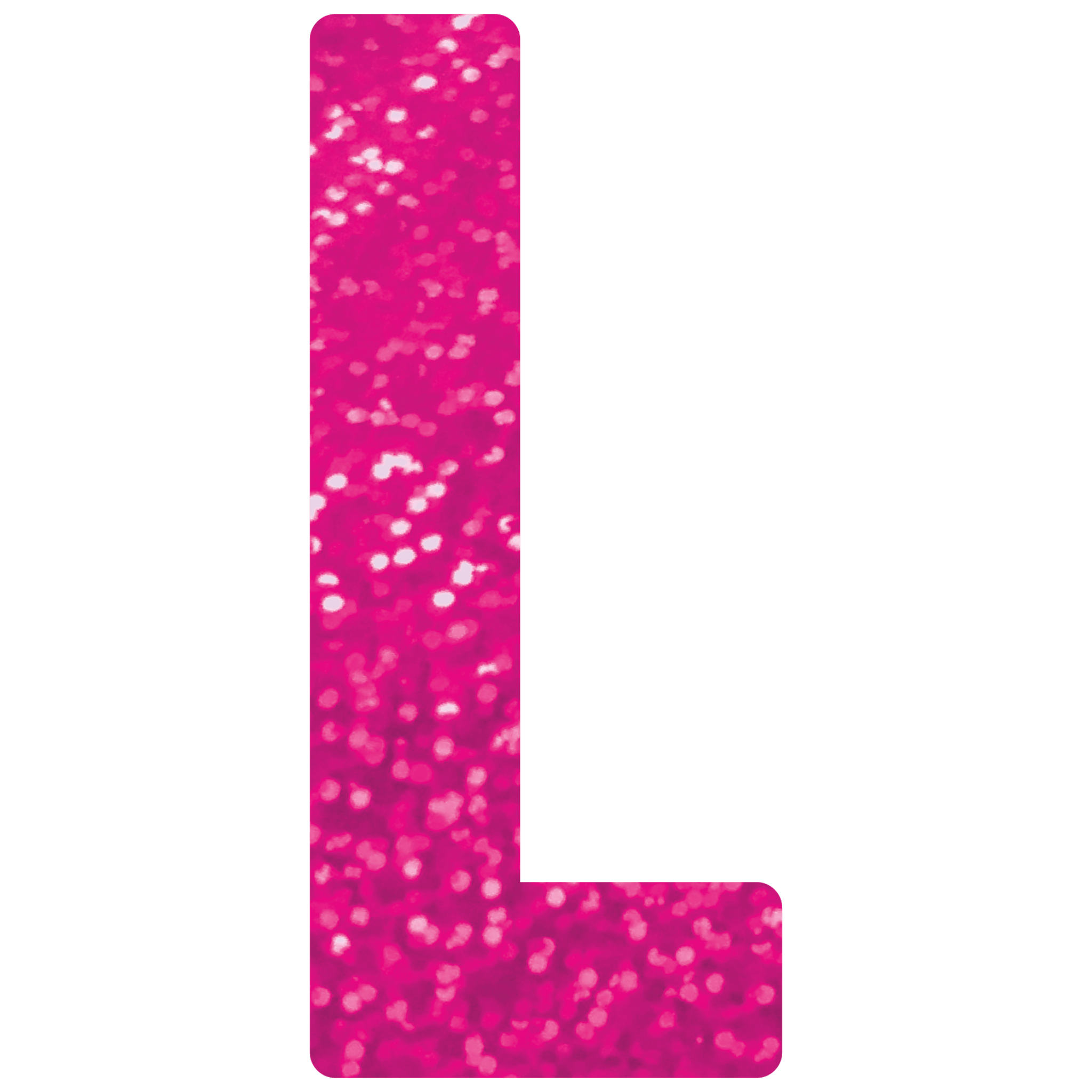 Comemoratio L Letra de Papel Metalizada 15,3 cm Rosa - 01 un.