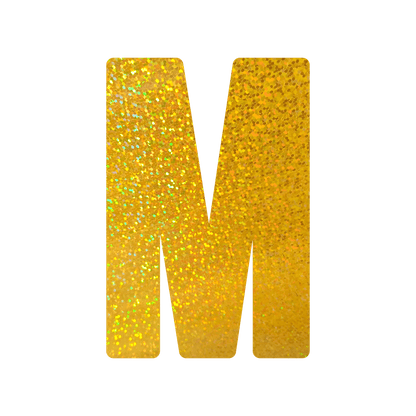 Comemoratio M Letra de Papel Metalizada 15,3 cm Dourada - 01 un.