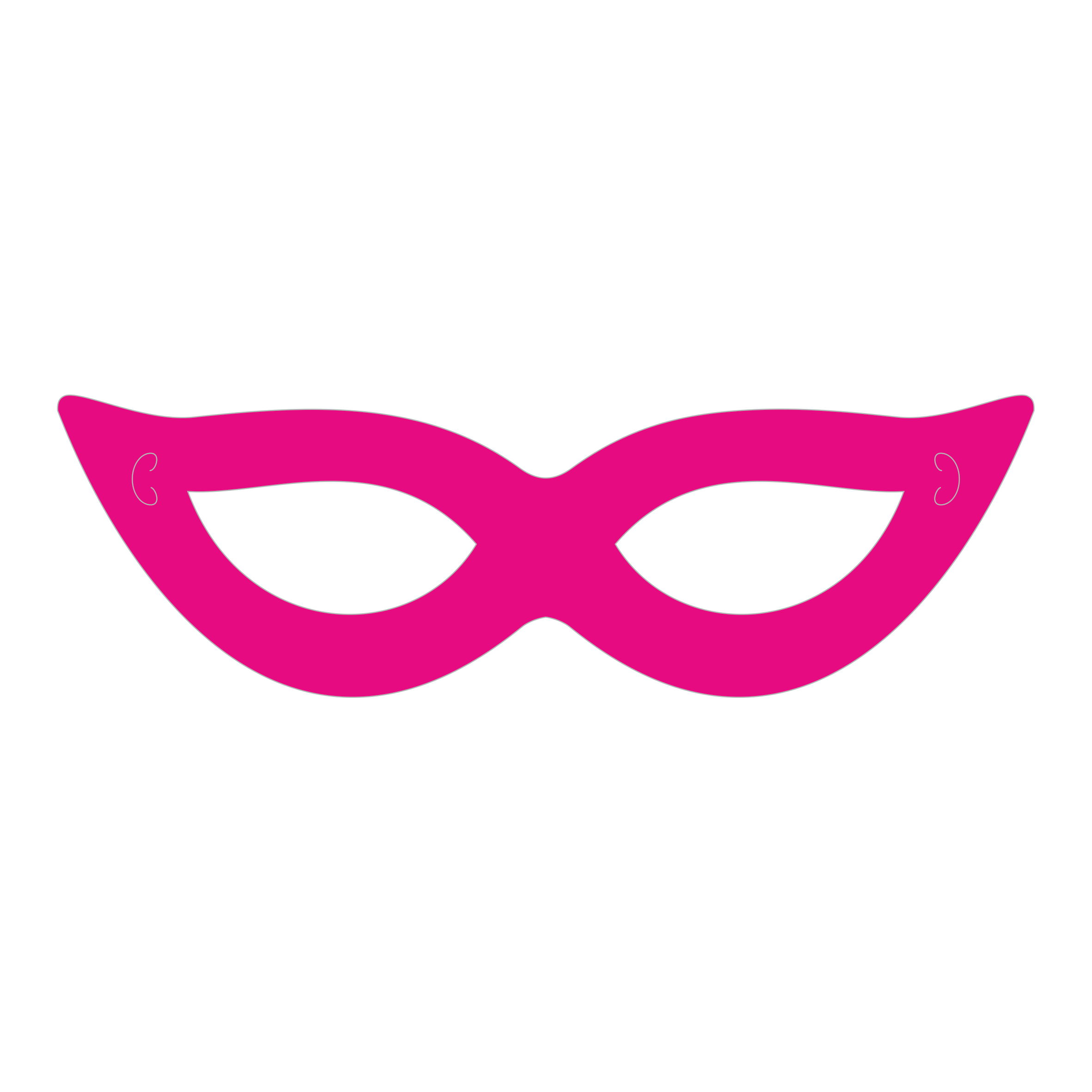 Comemoratio Máscara Veneza Rosa Magenta - 8 un.