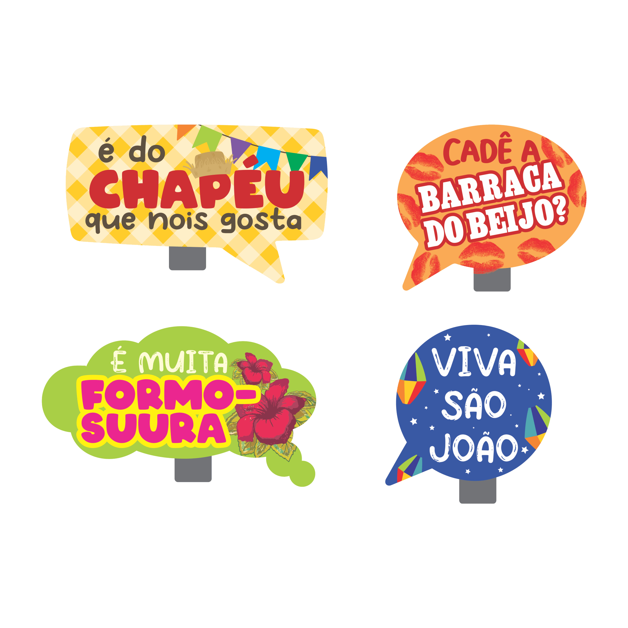 Comemoratio Placas Divertidas C/4 Festa Junina 6