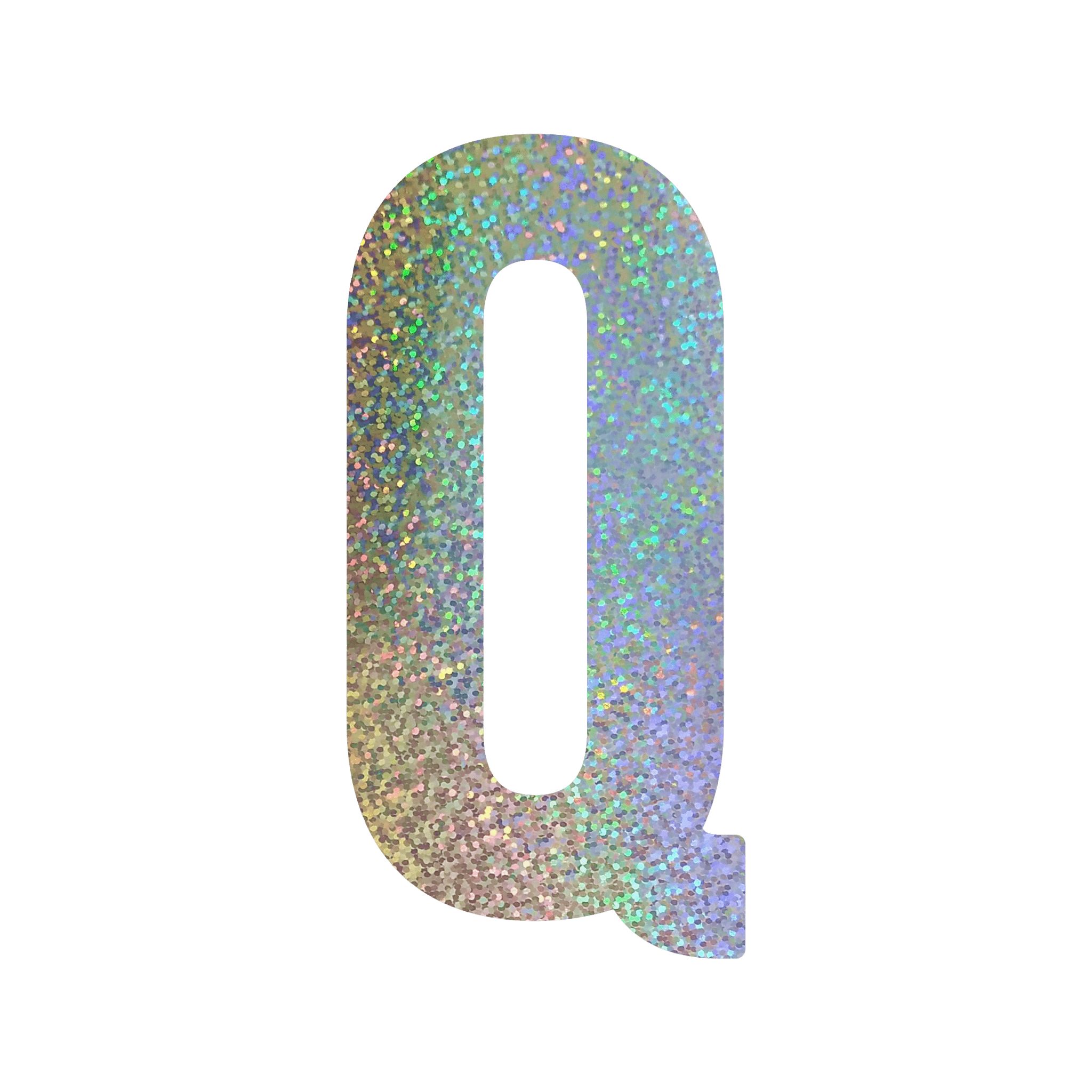Comemoratio Q Letra de Papel Metalizada 15,3 cm Prata - 01 un.