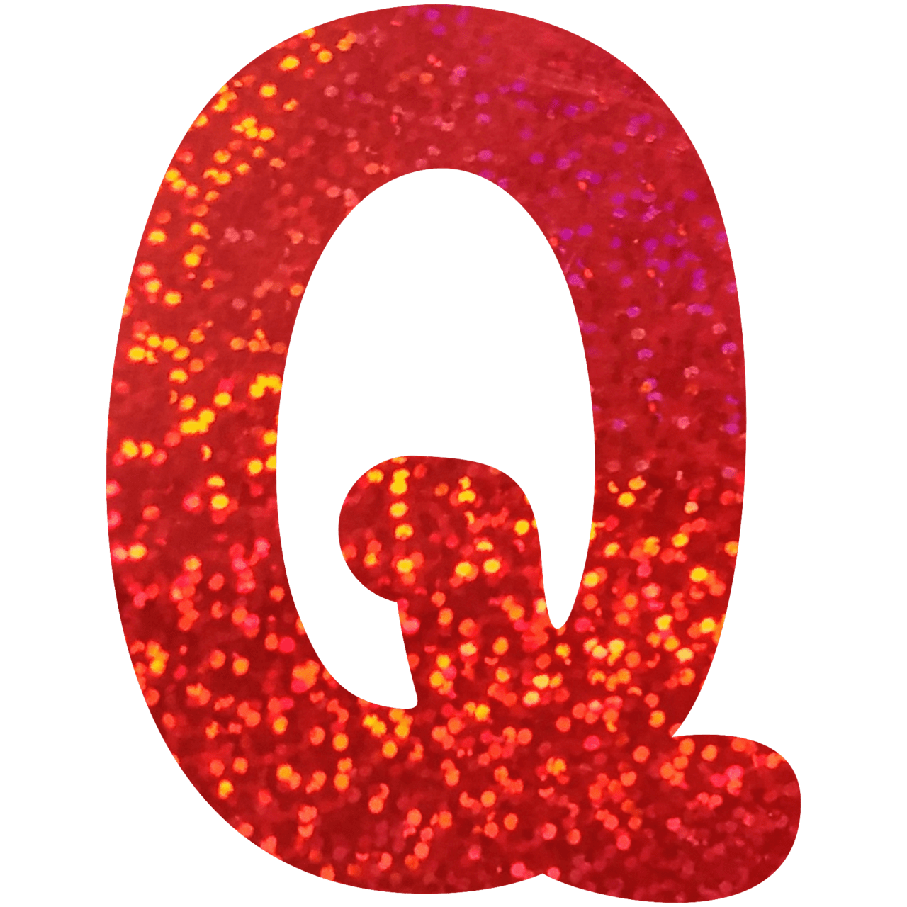 Comemoratio Q Letra de Papel Metalizada 15,3 cm Vermelha - G2 - 01 un.