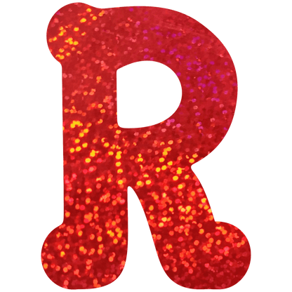 Comemoratio R Letra de Papel Metalizada 15,3 cm Vermelha - G2 - 01 un.