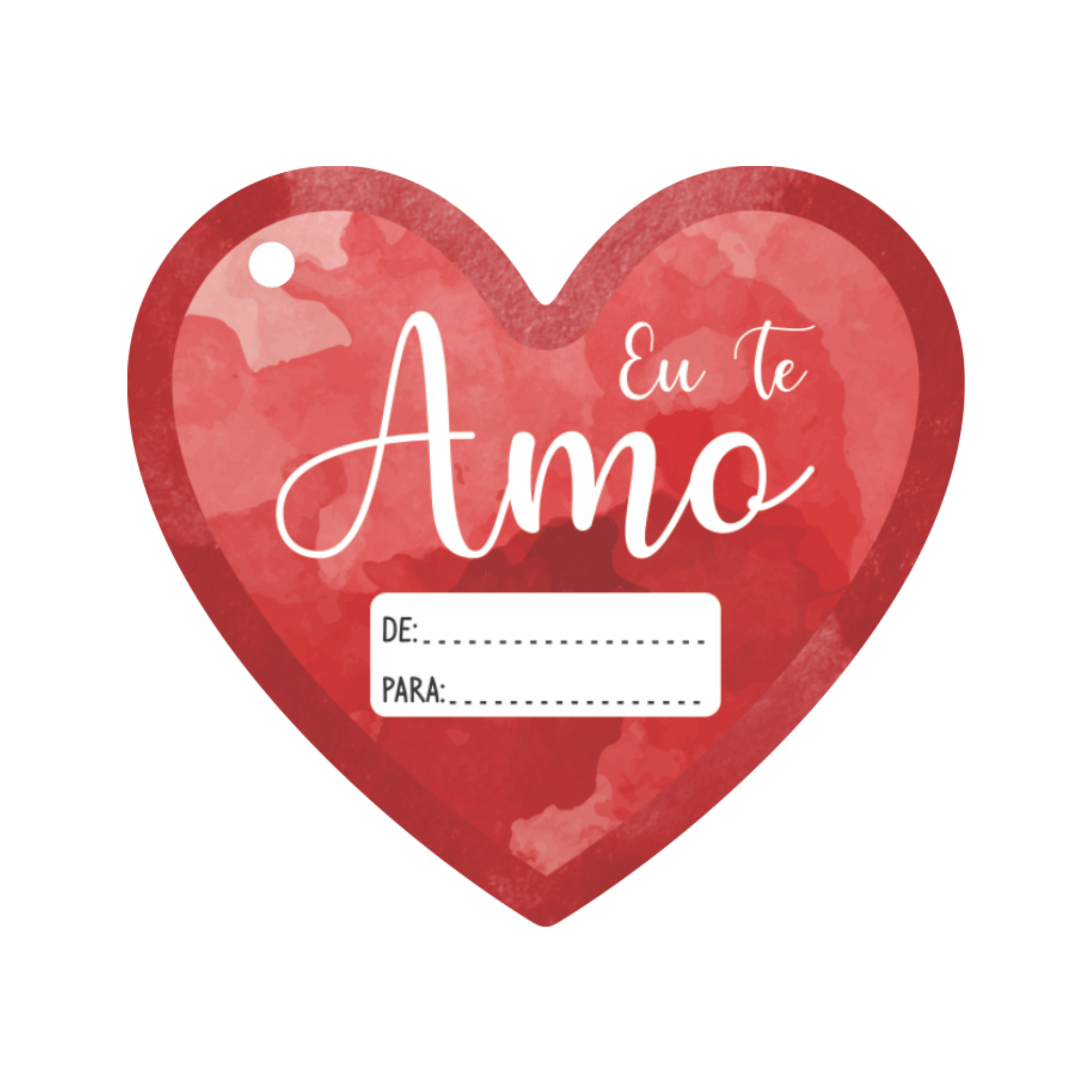 Comemoratio Tag Corações Eu Te Amo Coração