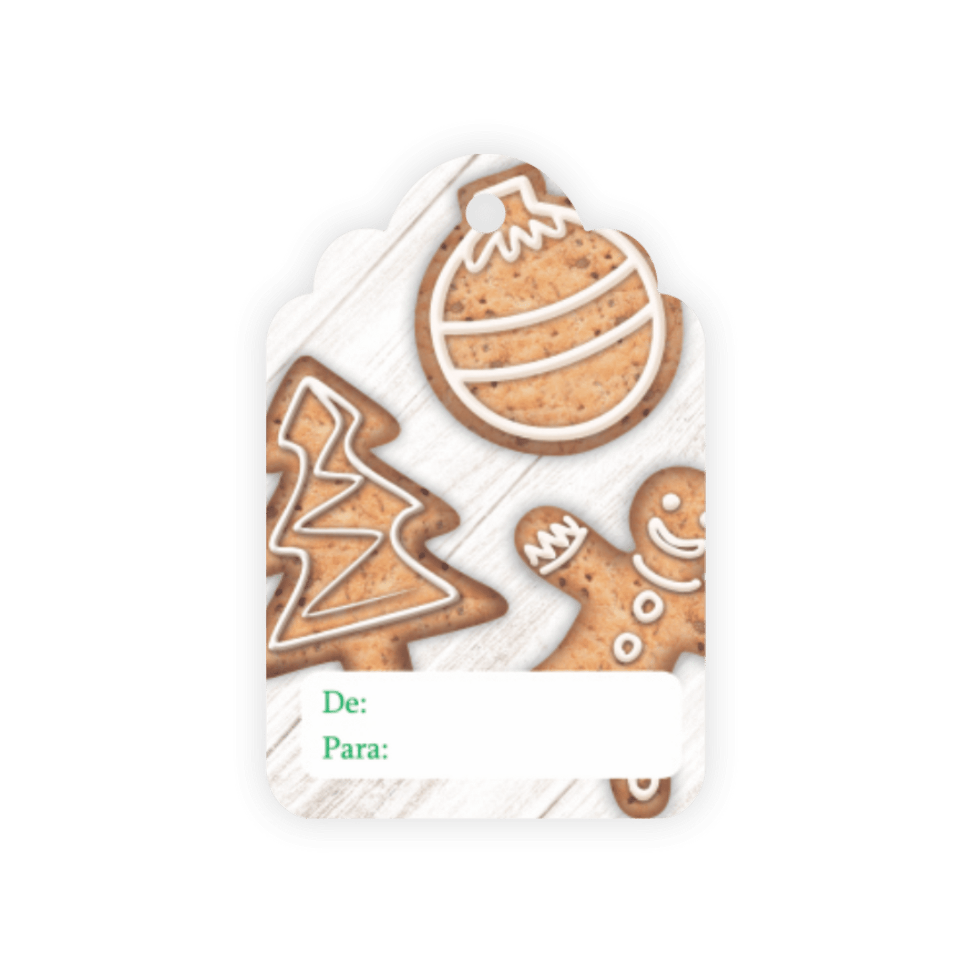 Comemoratio Tag Natal Biscoitos