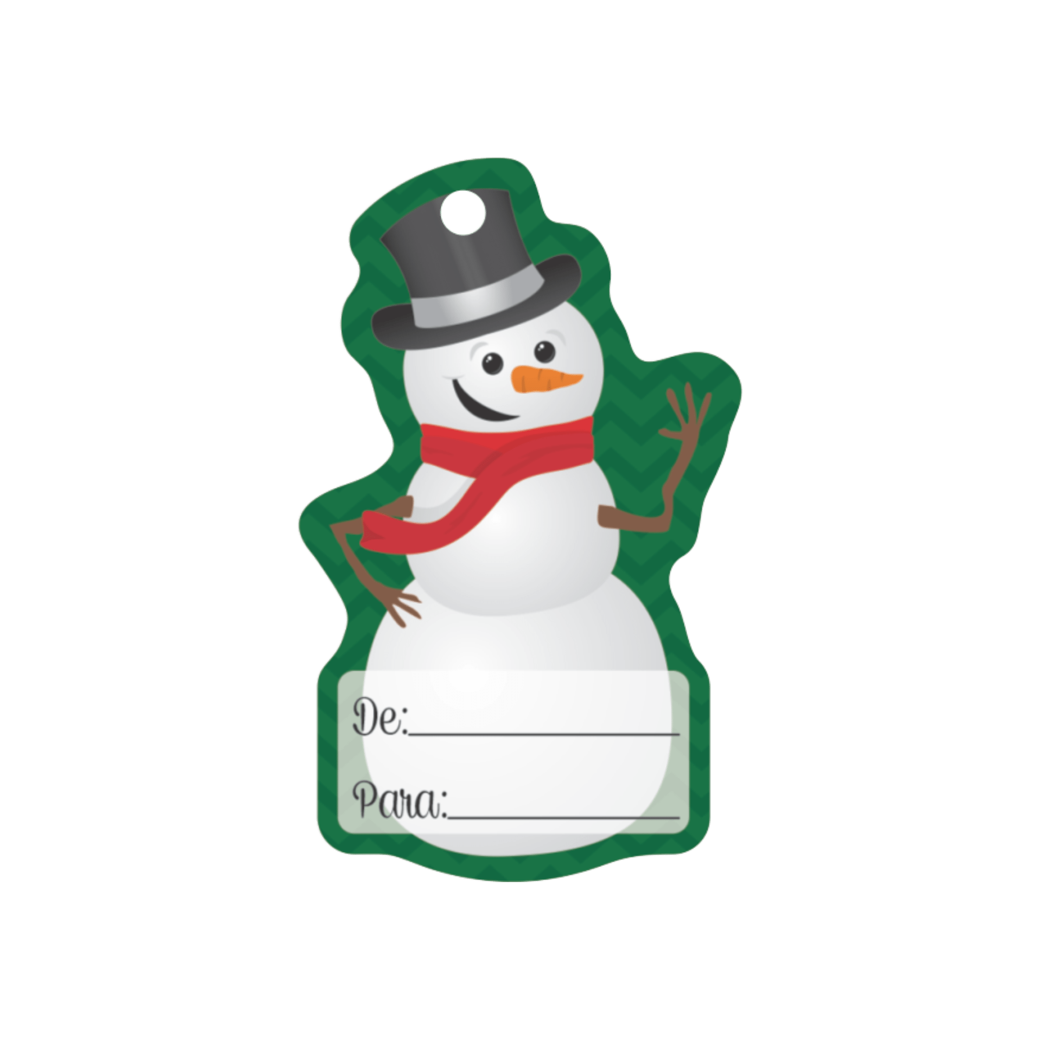 Comemoratio Tag Natal Boneco de Neve