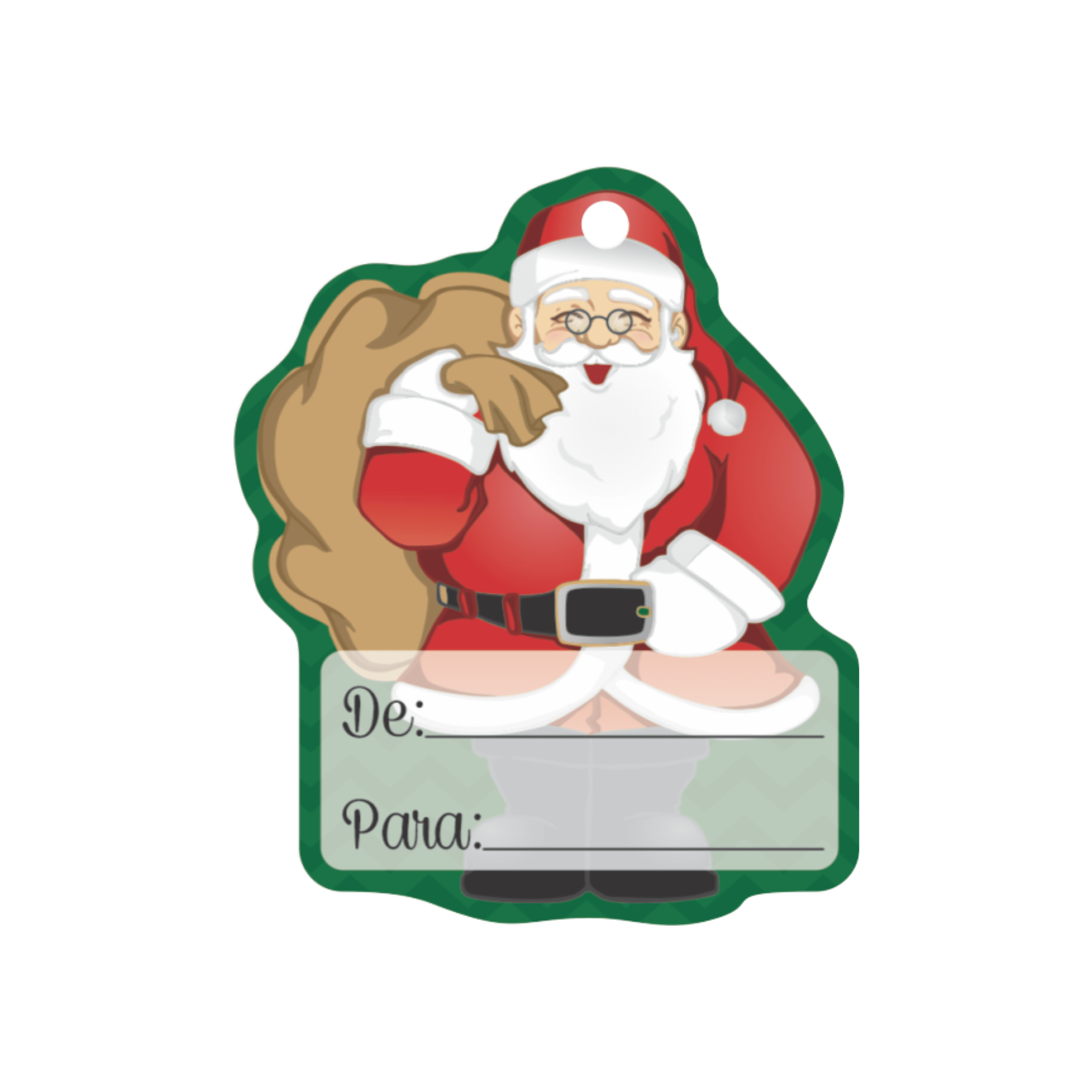 Comemoratio Tag Natal Papai Noel