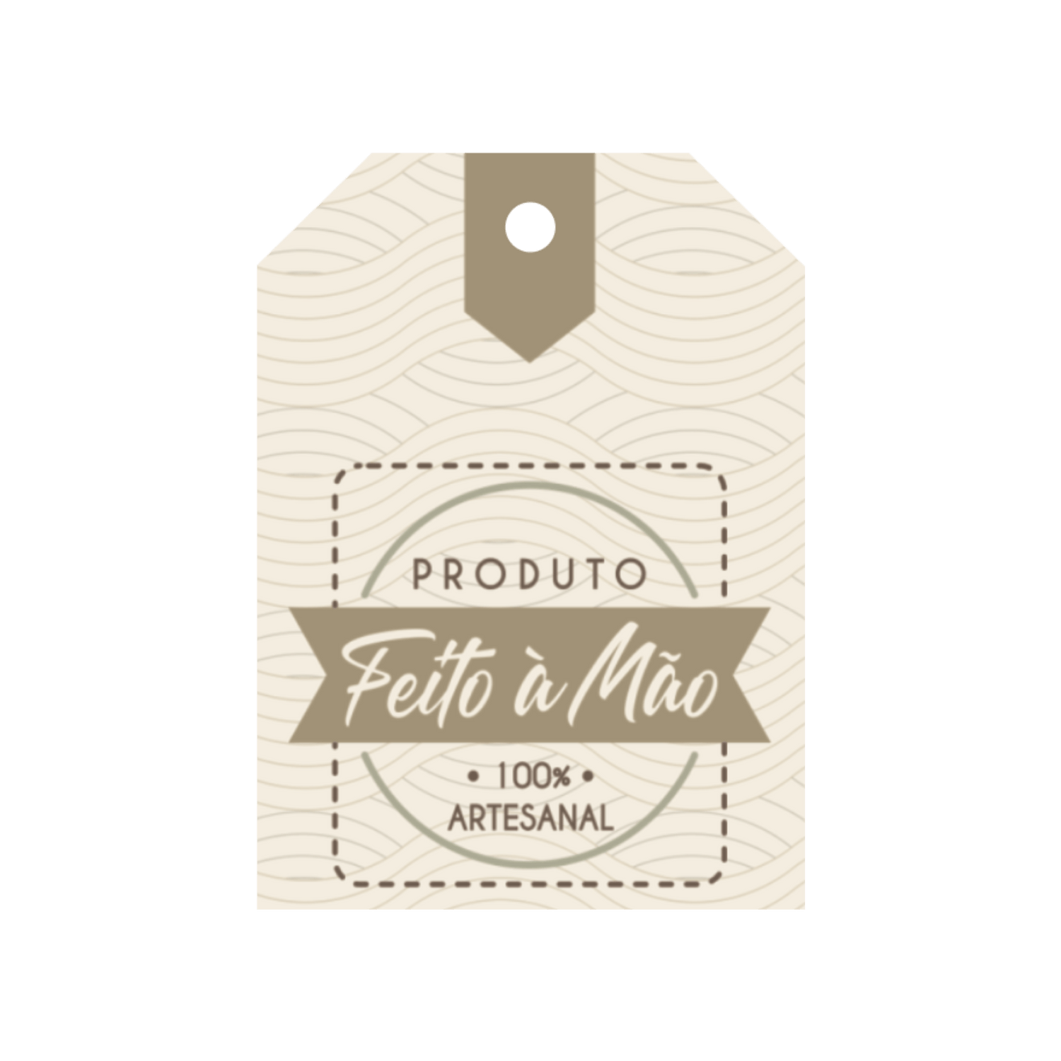 Comemoratio Tag Produto Feito A Mão 100% Artesanal Branco