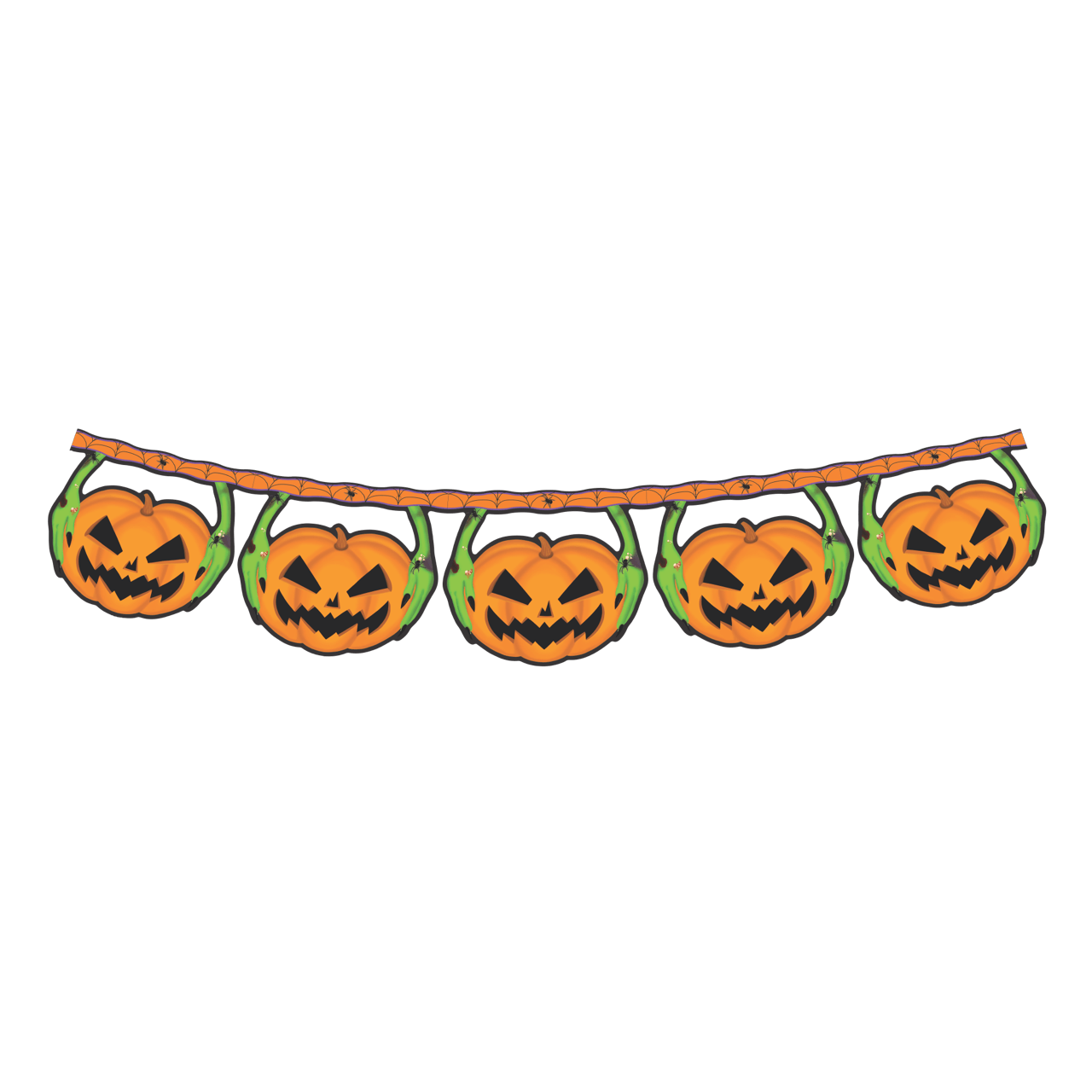 Comemoratio Varal de Plástico 5 m Halloween Mão e Abóbora