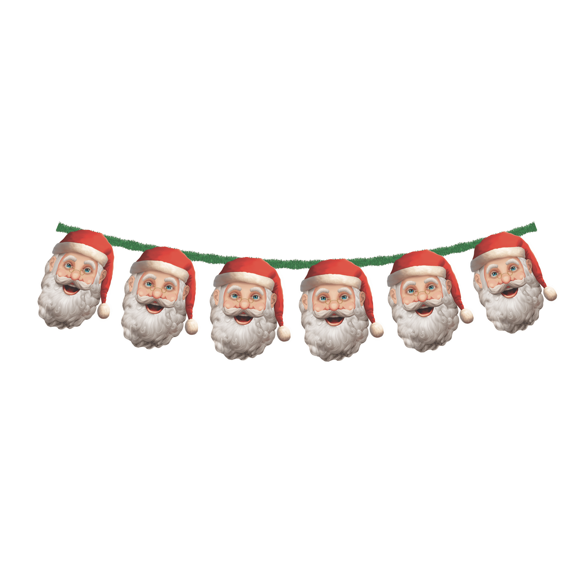Comemoratio Varal de Plástico 5 m Natal Papai Noel
