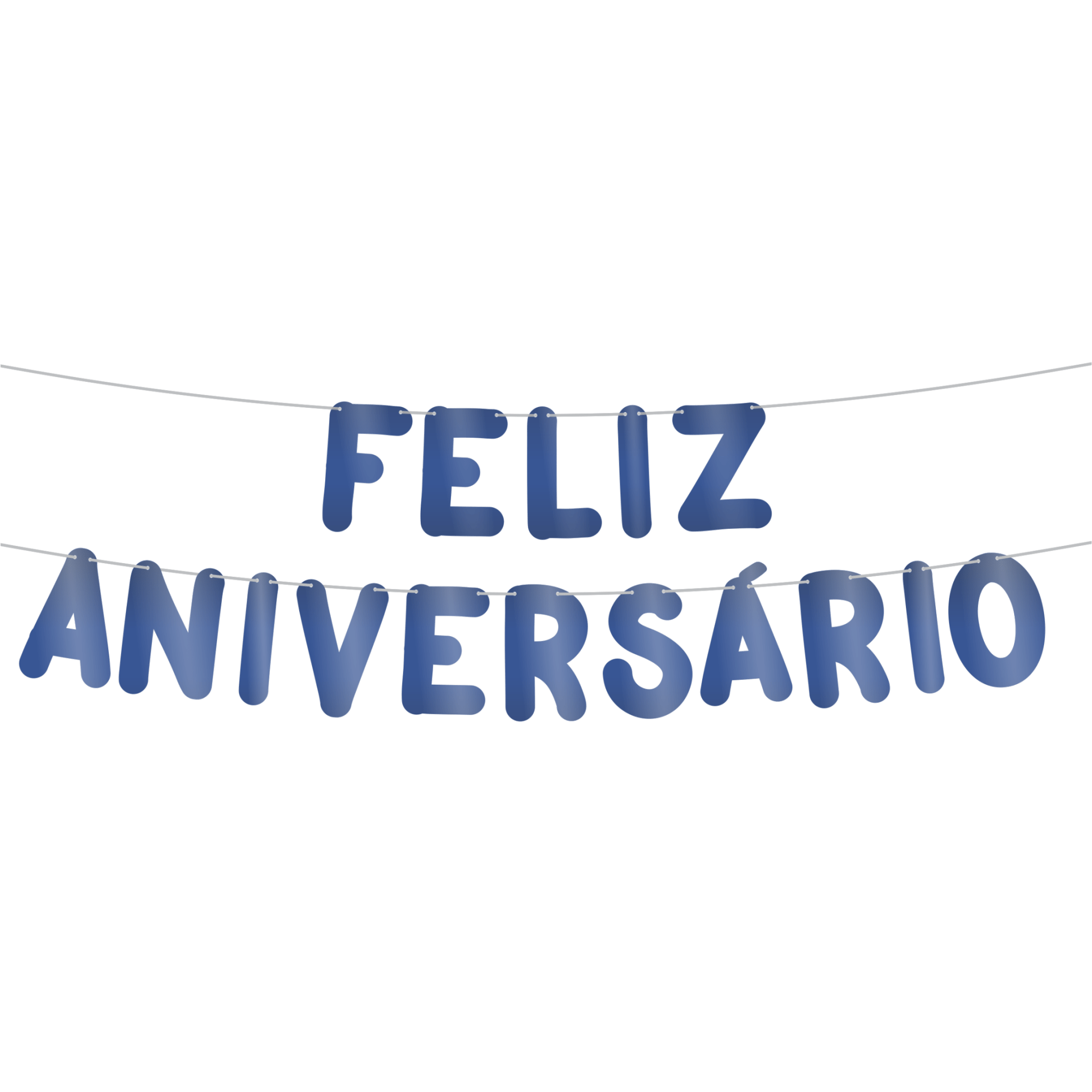Comemoratio Varalzinho Aniversário Feliz Aniversário Azul Marinho