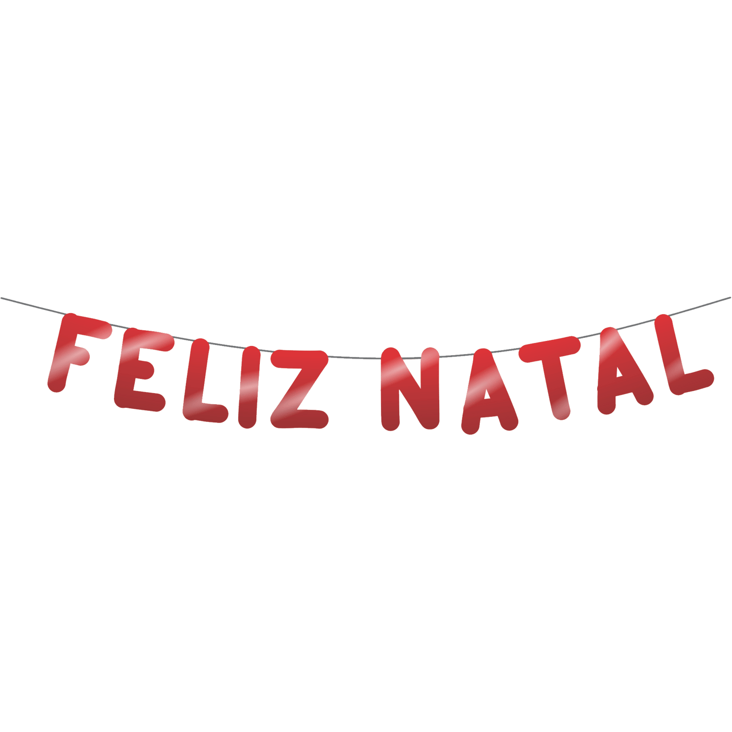 Comemoratio Varalzinho Feliz Natal Vermelho Fosco