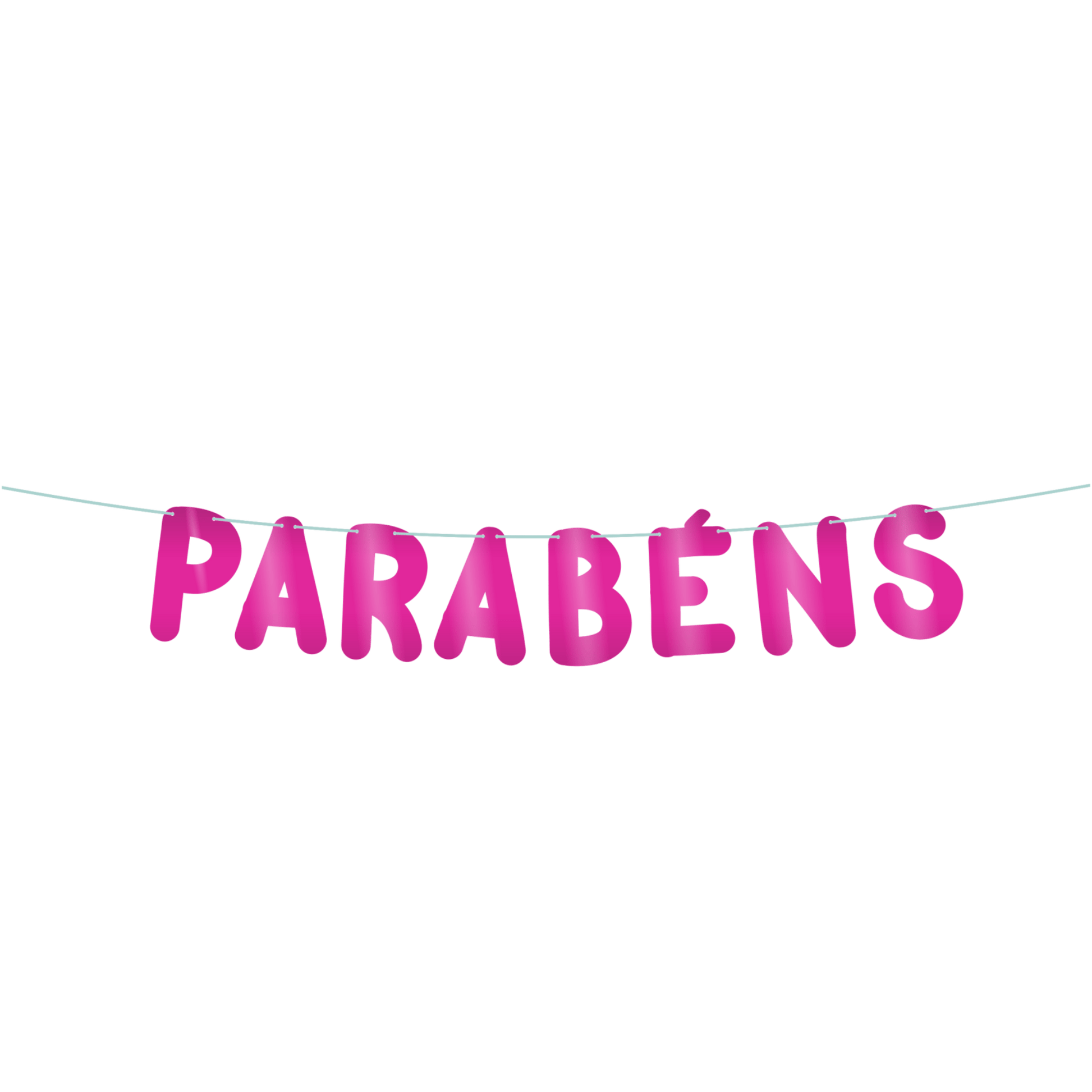 Comemoratio Varalzinho Neon Pink Parabéns