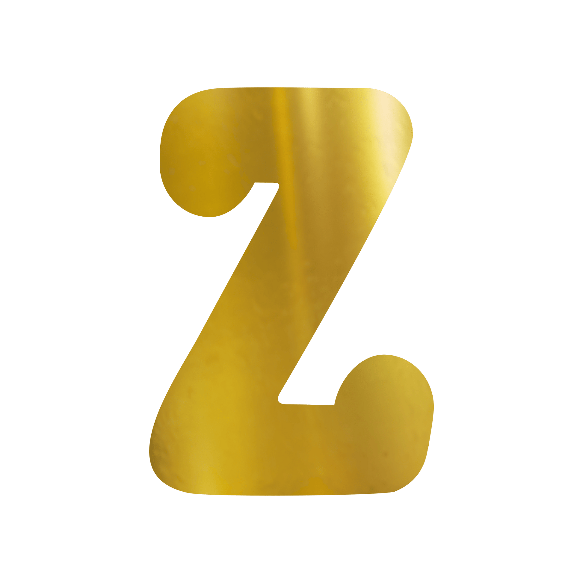 Comemoratio Z Letra de Papel Metalizada 15,3 cm Dourada - G2 - 01 un.