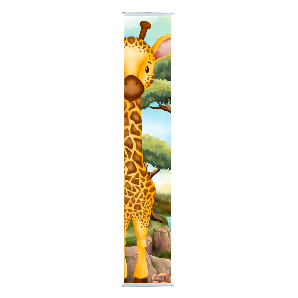 Banner Grande Safari - Girafa - 200 x 35 cm - 1 un.