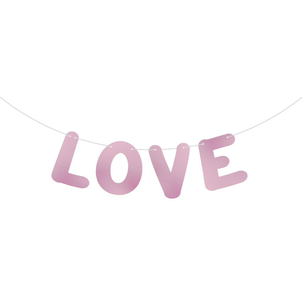 Varalzinho Metalizado Rose Gold - Love - 1 un.