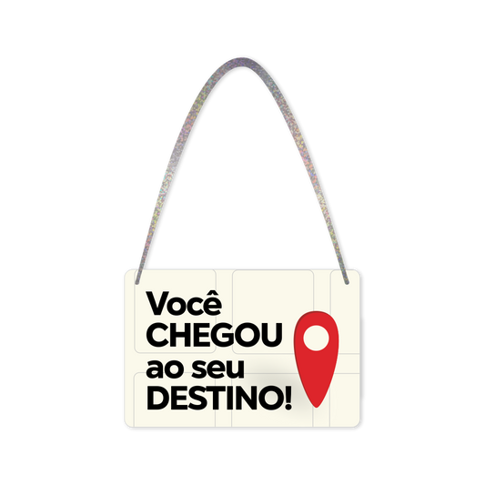 Plaquinha de Pescoço p/ Carnaval - "Destino" - 1 un.