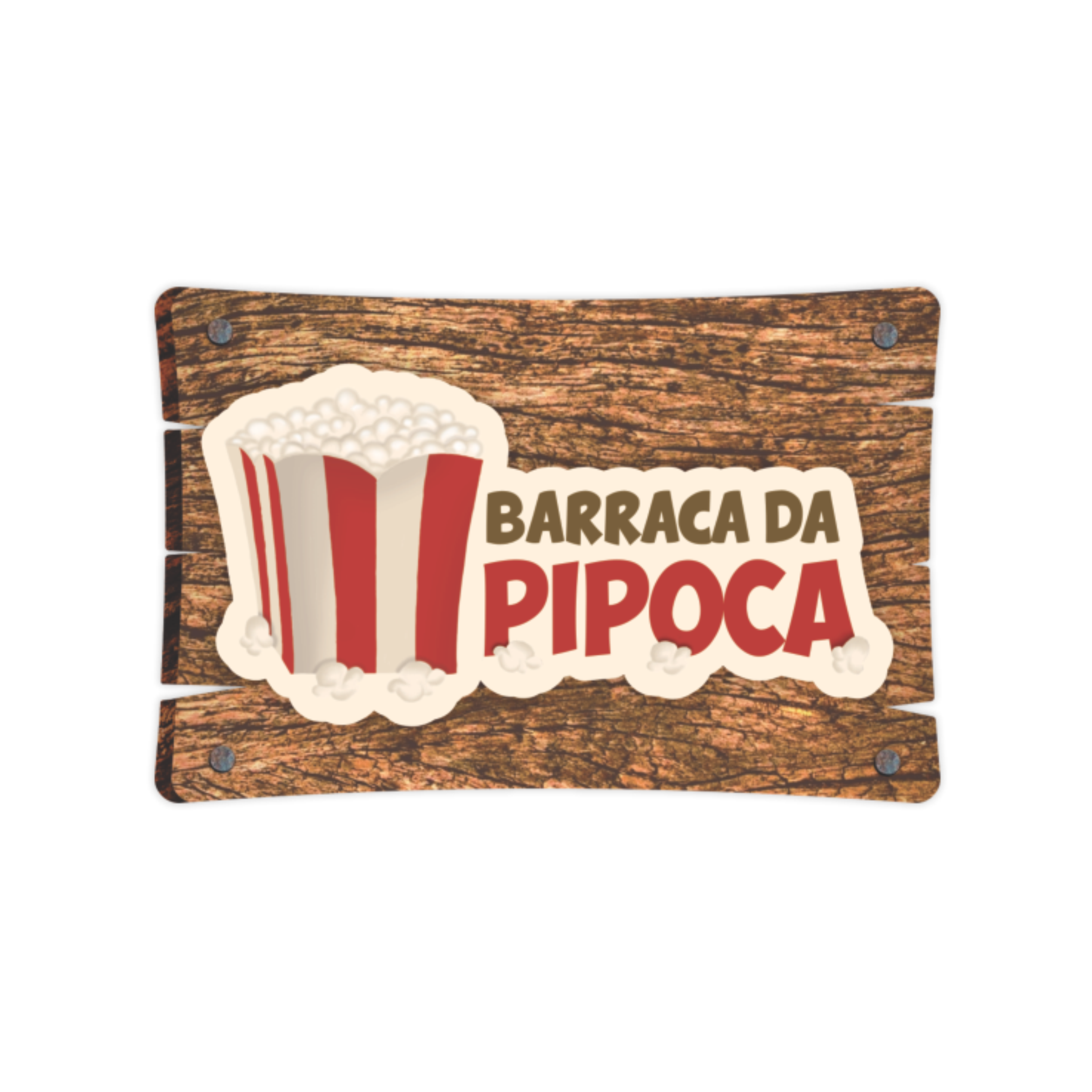 Decoração de Parede de Festa Junina Barraca da Pipoca