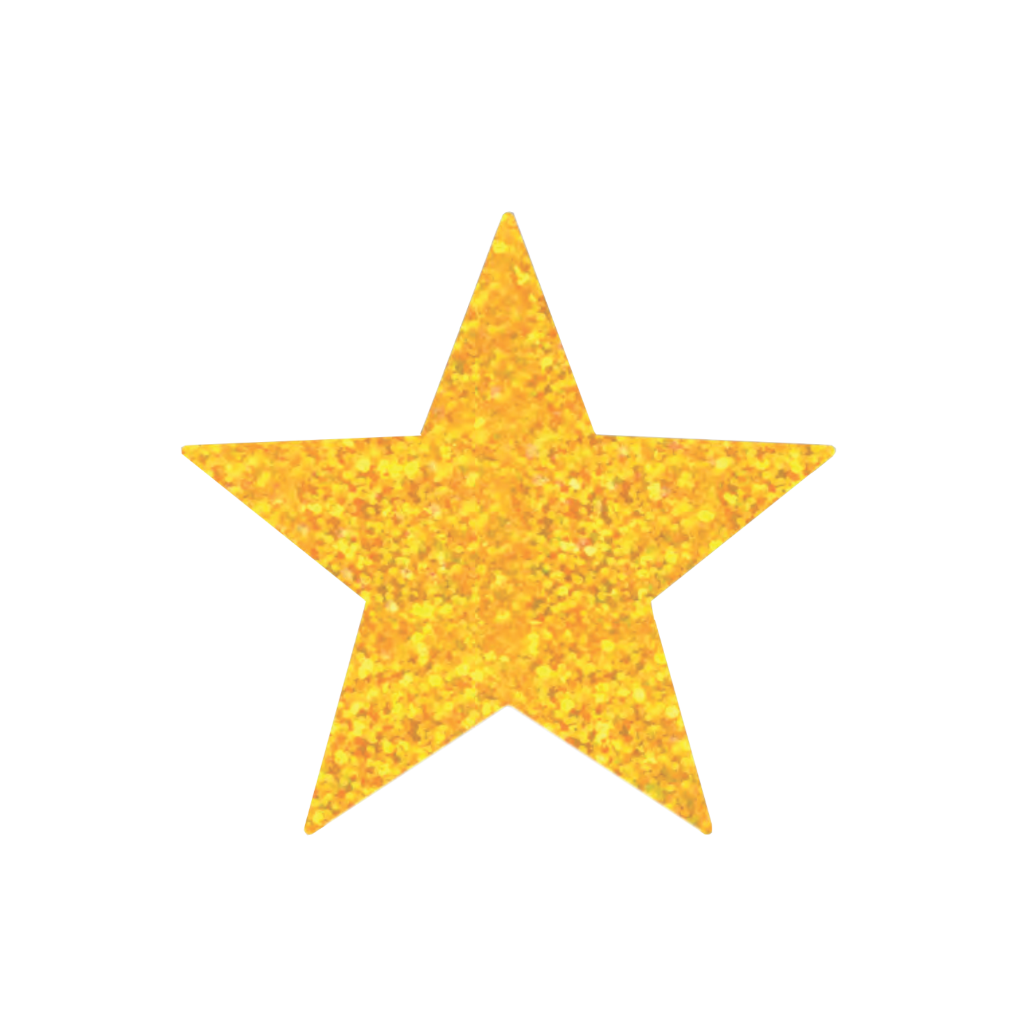 Decoração de Parede Metalizada Estrela Amarelo