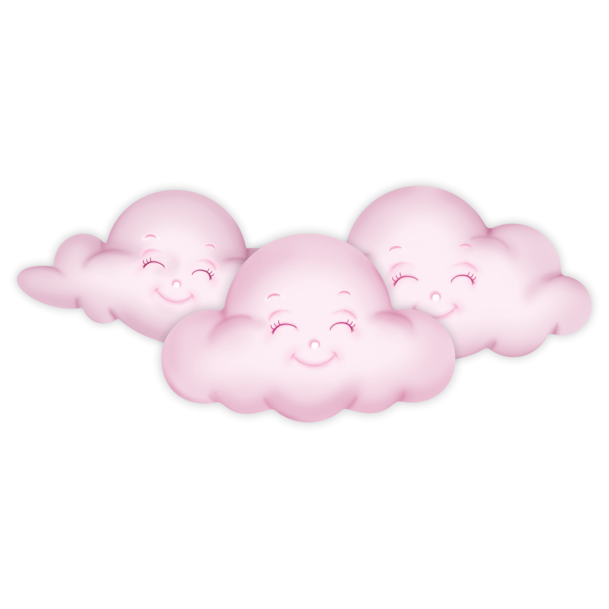 Decoração de Parede Nuvem Rosa