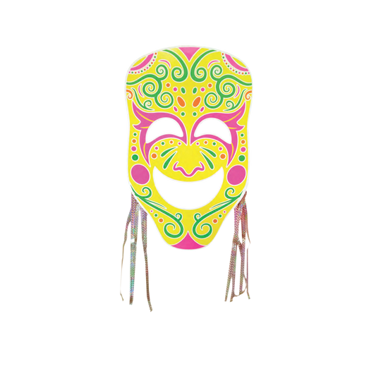 Decoração de Parede de Carnaval Máscara Amarela