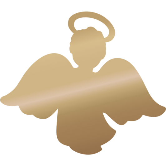 Decoração de Parede Batizado Anjo Voando Ouro