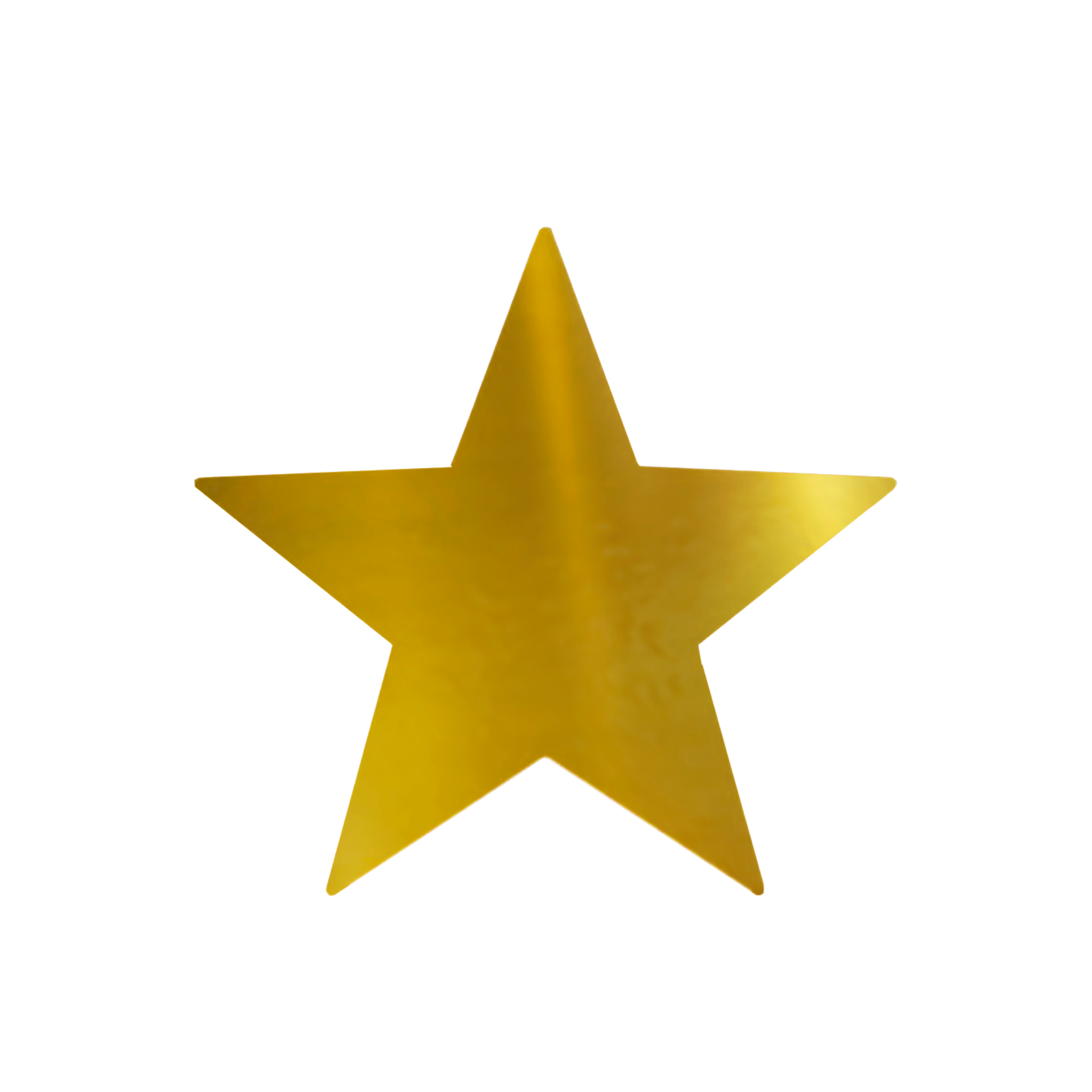Decoração de Parede Metalizada Estrela Ouro