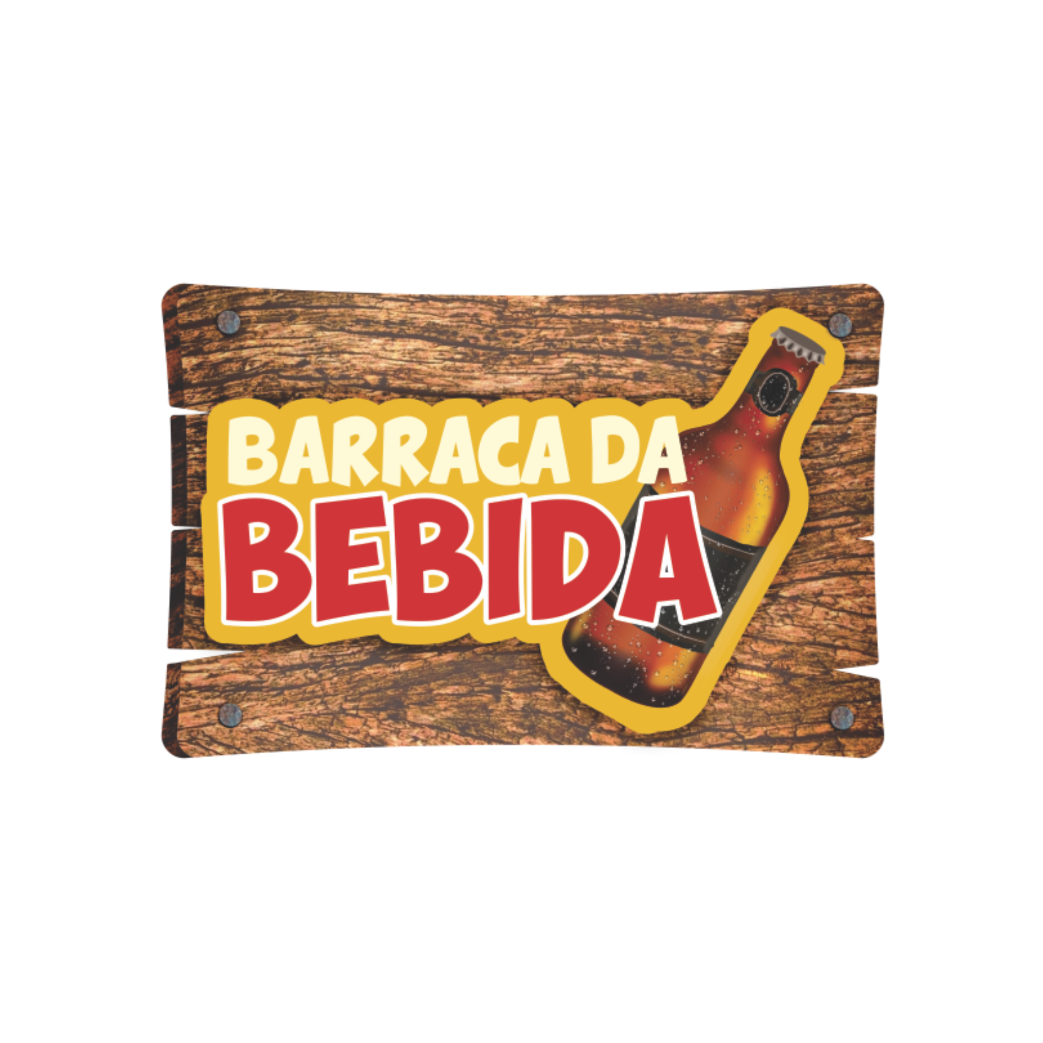Decoração de Parede de Festa Junina Barraca da Bebida