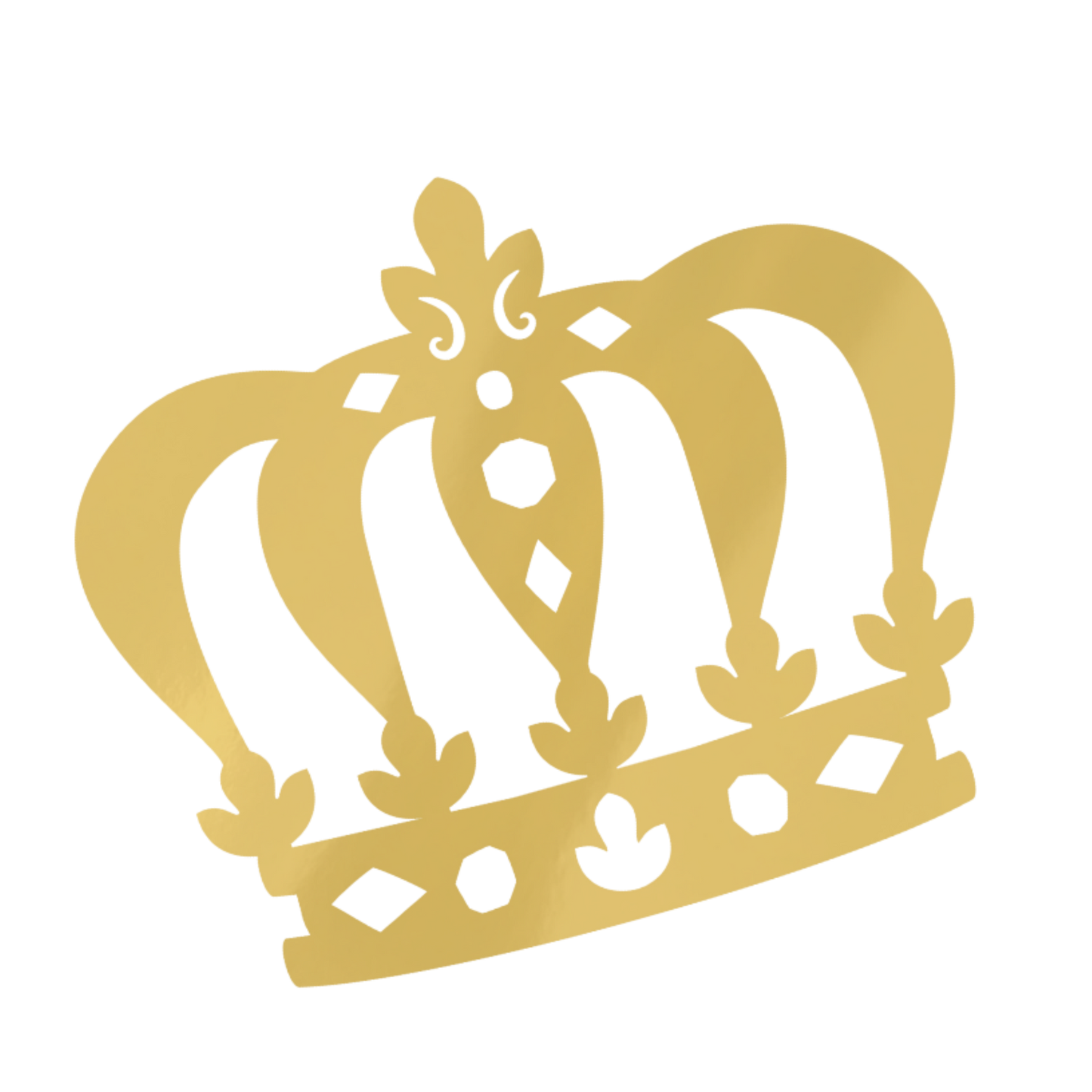 Decoração de Parede Real Coroa Dourado