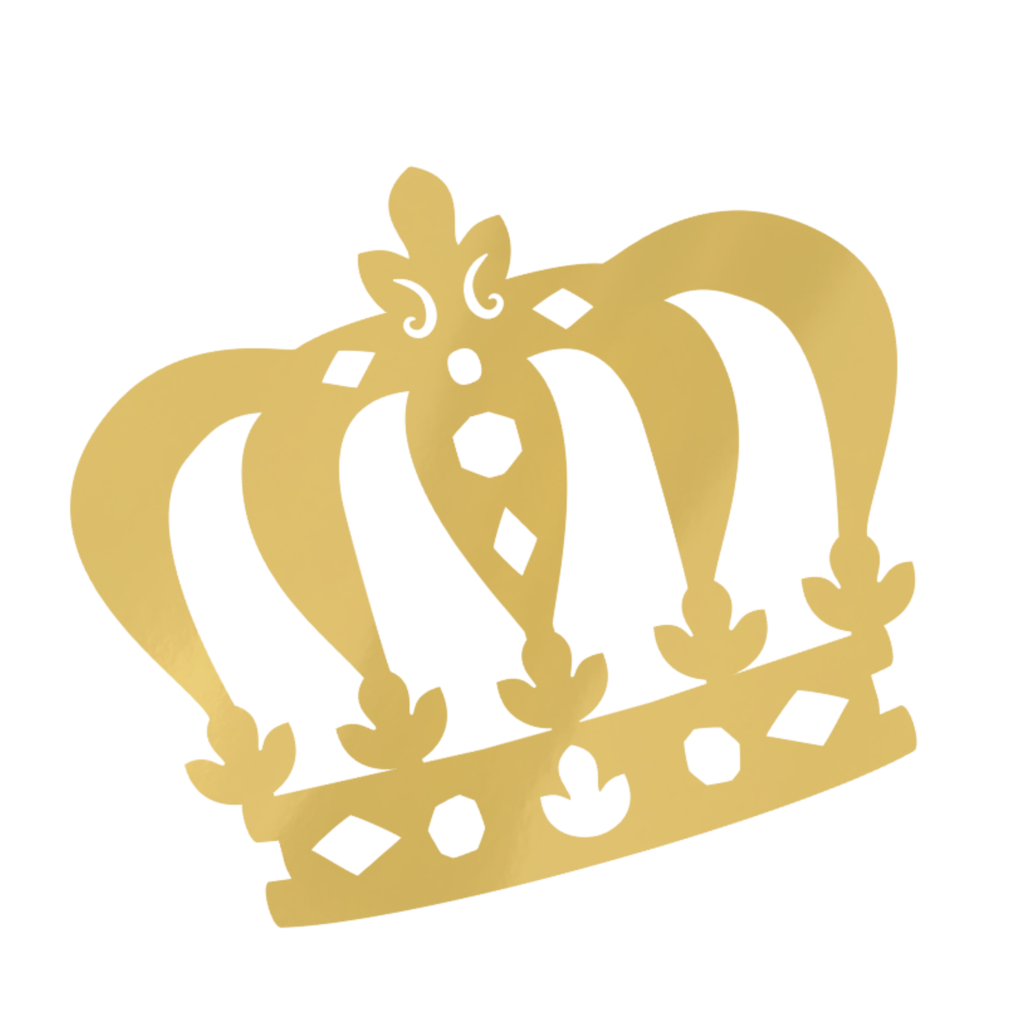 Decoração de Parede Real Coroa Dourado
