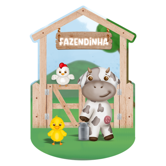 Decoração de Parede Fazendinha Vaquinha