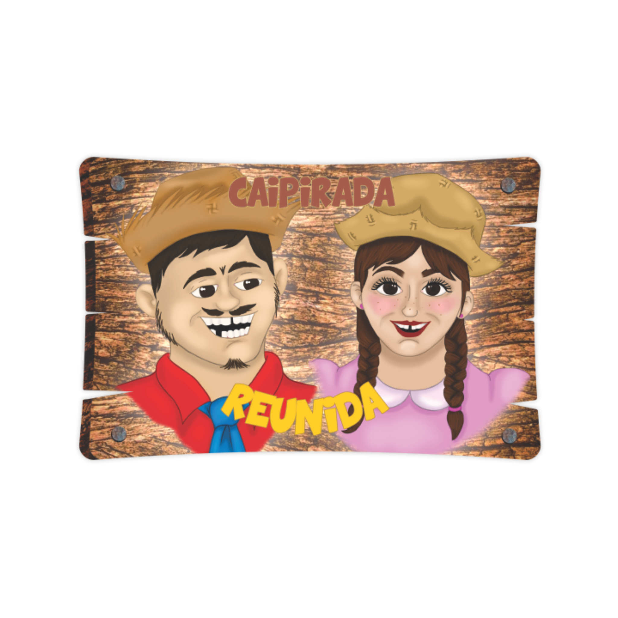 Decoração de Parede de Festa Junina Barraca Caipirada Reunida