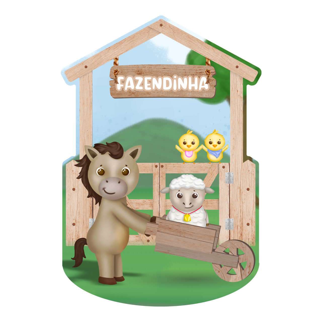 Decoração de Parede Fazendinha Cavalinho